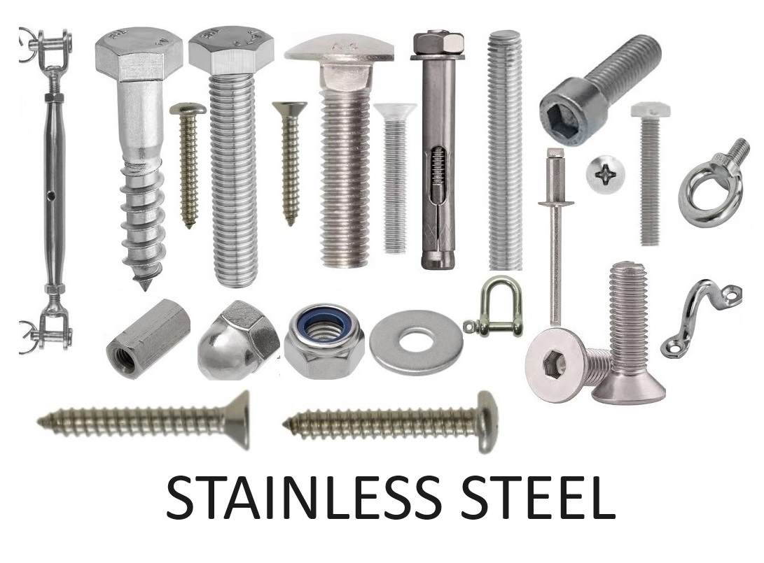 Stainless Steel Screws Bolts Nuts Washers Rivets Threaded Rod and more